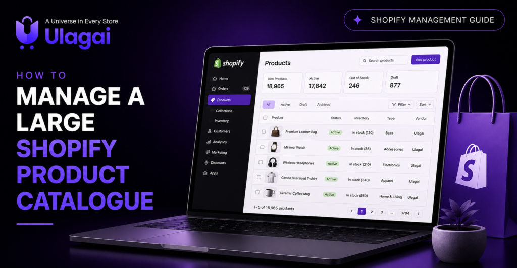 How to manage a large Shopify product catalogue