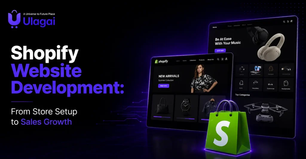 Shopify website development from store setup to sales growth for ecommerce businesses