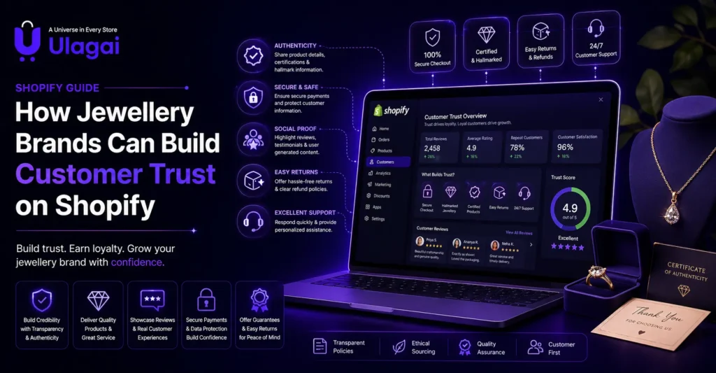 Shopify jewellery store trust