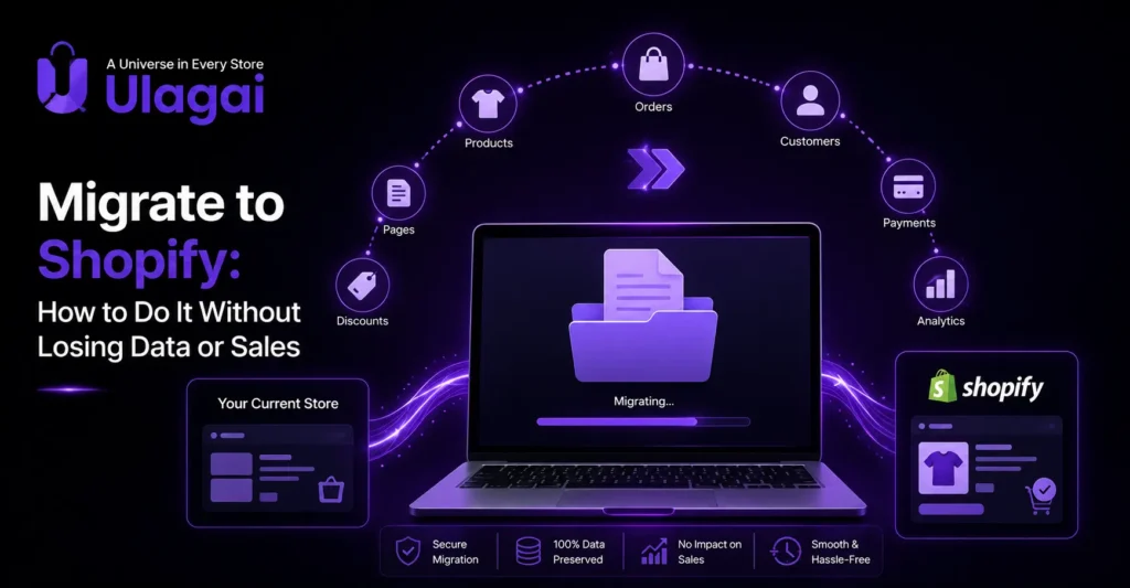 Migrate to Shopify without losing ecommerce data, customers, or sales