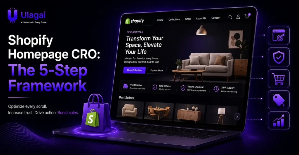 Shopify homepage CRO framework to improve conversions and increase sales